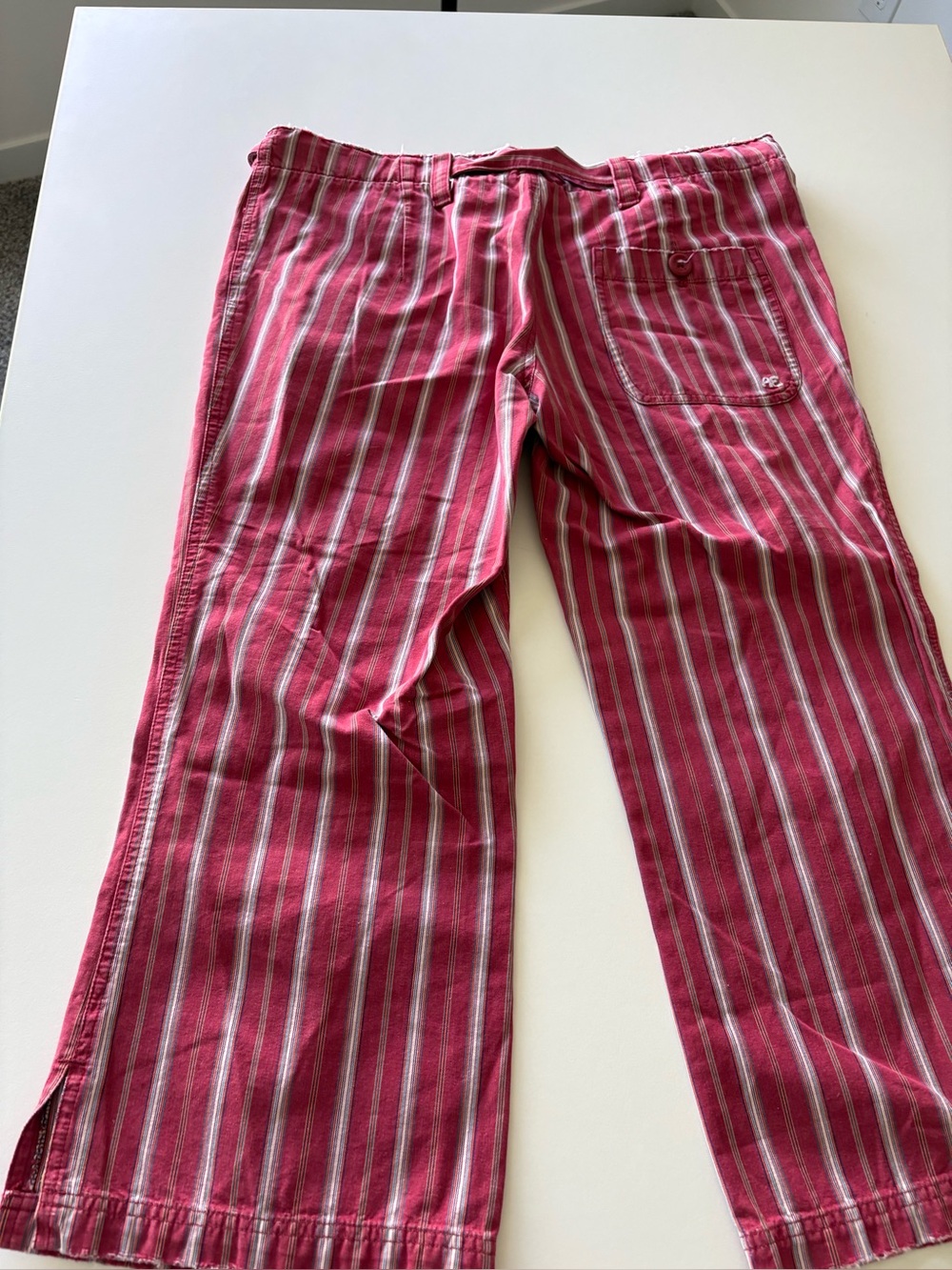 American Eagle Striped cropped pants - size 8 Vintage - Picture 6 of 10